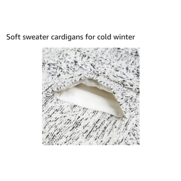 🆕️Hooded Knit Cardigans Button Cable Sweater Coat - Picture 10 of 11